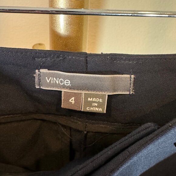 REVOLVE x Vince Side Strapping Stretch Wool Trouser Pant in Navy Blue Womens 4 - Picture 5 of 10